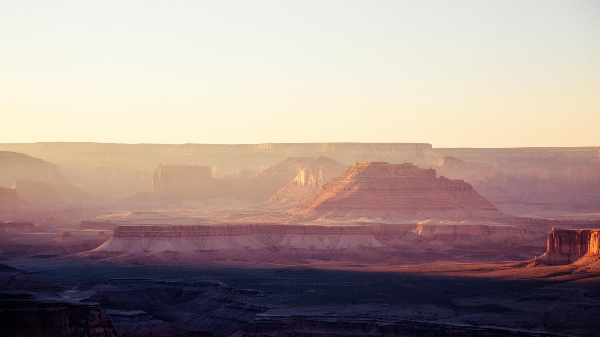 Utah desert mesas at golden hour